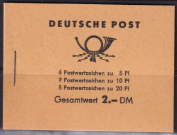 Germany DDR 1961 Sc 330c,333a,477b Mi 3b 1 Booklet MNH** - Markenheftchen