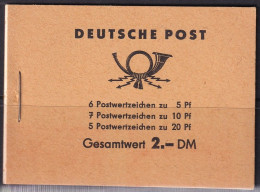 Germany DDR 1961 Sc 330c,333a,477b Mi 3b 1 Booklet MNH** - Carnets