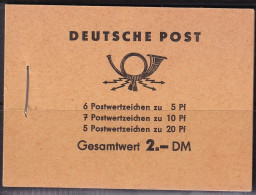 Germany DDR 1961 Sc 330c,333a,477b Mi 3b 1 Booklet MNH** - Markenheftchen