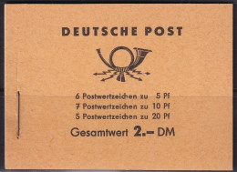 Germany DDR 1961 Sc 330c,333a,477b Mi 3b 1 Booklet MNH** - Carnets