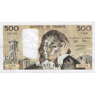 France, 500 Francs, Pascal, 1988, T.278, TTB, Fayette:71.39 - 500 F 1968-1993 ''Pascal''