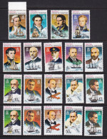 British Antarctic Territory: 1975/81   Ship Captains Set (ecl. 1p)   SG64-78   MH - Ongebruikt