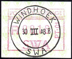 1988 SWA Namibia ATM 1 - PT.01 Windhoek 00,16 Ersttagstempel 30.3.88 / Frama Label Automatenmarken Etiquetas Automatici - Machine Labels [ATM]
