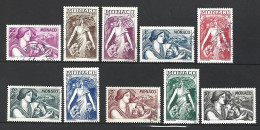 Timbre  Monaco En  Oblitere  N 215/224 - Used Stamps