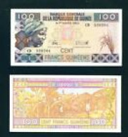 GUINEA  -  2015 100 Francs UNC  Banknote - Guinee