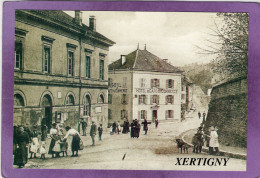 88 XERTIGNY Reproduction D'une Carte Postale L'Hôtel De Ville Sur Flyer Pour Ouverture Magasin  LOGIMARCHÉ - Xertigny