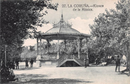 LA CORUNA - KIOSCO DE LA MUSICA ~ AN OLD POSTCARD #233613 - La Coruña