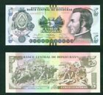 HONDURAS -  2014 5 Lempira UNC  Banknote - Honduras