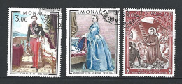Timbre De Monaco Oblitéré N 1196 / 1197 + 1198 - Used Stamps
