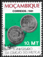 Mocambique – 1981 Metical Coin 10 Meticais Used Stamp - Mozambique