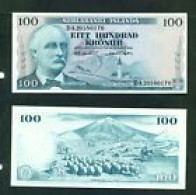 ICELAND -  1961 100 Kronur UNC  Banknote - Islandia