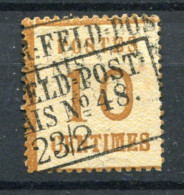 !!! ALSACE LORRAINE, N°5 CACHET FELDPOST RELAIS 48 - Used Stamps