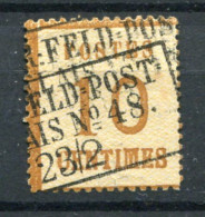 !!! ALSACE LORRAINE, N°5 CACHET FELDPOST RELAIS 48 - Oblitérés