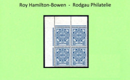 1923 3d With Watermark Inverted, The Unique Top Left Corner Block Of Four.  Read On .... - Nuevos