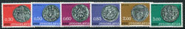 YUGOSLAVIA 1966 Medieval Coins MNH / **.  Michel 1191-96 - Nuevos