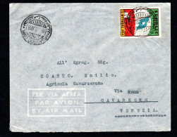 Somalia AFIS, POSTA VIAGGIATA 1955, MOGADISCIO PER CAVARZERE (VE) - Somalië (AFIS)