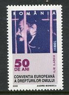 ROMANIA 2000 Human Rights  MNH / **.  Michel 5529 - Ungebraucht