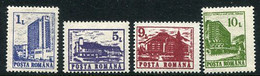 ROMANIA  1991 Definitive: Hotels And Hostels MNH / **.  Michel 4667-70 - Nuovi