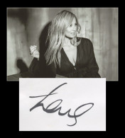 Lara Fabian - Chanteuse Belge - Rare Carte Signée + Photo - Bruxelles 2007 - Sänger Und Musiker