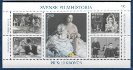 Sweden 1983 Block Mi. 11 Swedish Film History MNH** - Blocks & Sheetlets