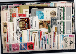 LOT OF 268 STAMPS MINT+USED+ 16 BLOCKS MI- 80 EURO VF!! - Collections (sans Albums)