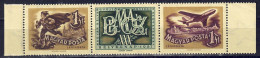 Ungarn 1957 - Tag Der Briefmarke, Nr. 1501 - Zf. - 1502, Postfrisch ** / MNH - Ungebraucht