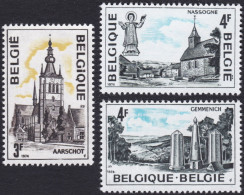 BELGIQUE, 1974, Pour Le Tourisme ( COB 1734 Au 1736**) - Ongebruikt