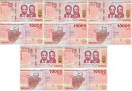 Burundi - 5 Pcs X 10000 Francs 2022 ( 2023 ) UNC Lemberg-Zp - Burundi