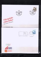 Norway 1989-1991 Olympic Games Lillehammer 4 Different Interesting Covers - Inverno1994: Lillehammer