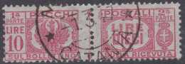 LUOGOTENENZA 1946 PACCHI POSTALI 10 LIRE N.64 USATO - Used