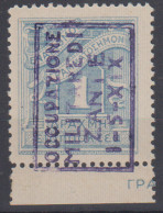 OCCUPAZIONI ZANTE 1941 SEGNATASSE 1 D. N.2 G.I MNH** CERT. RARITA' - Zante