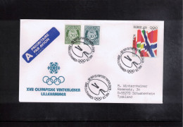 Norway 1994 Olympic Games Lillehammer Interesting Cover - Winter 1994: Lillehammer