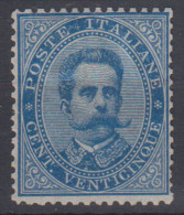 REGNO D'ITALIA 1879 UMBERTO I 25 CENTESIMI G.O MLH* CERT. BEN CENTRATO - Ongebruikt