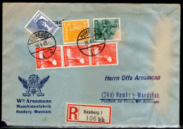 Germany,1957,cover Hamburg,28.03.1947,as Scan - Lettres & Documents