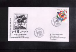 Norway 1994 Olympic Games Lillehammer - Olympic Stamp Show Interesting Postcards - Winter 1994: Lillehammer