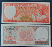 Surinam 10 Gulden / Guilders 1963 P121 UNC - Suriname