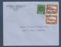 ANTIGUA -  Lettre Affranchissement Mixte Avec LEEWARD ISLANDS - 1858-1960 Colonie Britannique