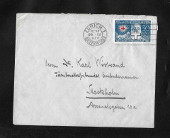1928 PRO JUVENTUTE ► Brief Von Zürich Nach Stockholm    ►SBK-J48 - Covers & Documents
