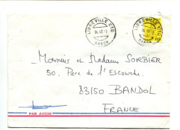 GABON LIBREVILLE CTD -  Affranchissement Sur Lettre Par Avion - - Gabon (1960-...)