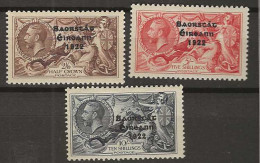 1935 MH Ireland Mi A-C 61 Overprint On Re-engraved Gb Stamps - Ungebraucht