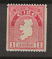 1922 MH Ireland Mi 41-D Wmk SE, Coil Stamp - Nuovi