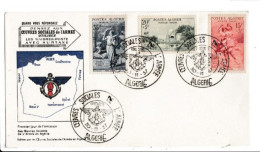 FDC - ALGERIE - 1957 - N° 346/348 OEUVRES SOCIALES DE L ARMEE - FDC