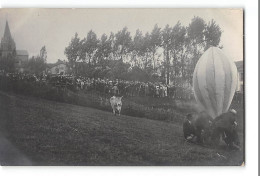 CPA 87 Carte Photo Ambazac Le Gonflement Du Ballon - Ambazac