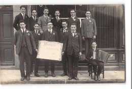 CPA 87 Carte Photo St Priest Taurion Un Groupe De Conscrit Classe 1923 Chez Denaut - Accordéon - Saint Priest Taurion