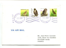 CHOUETTE - AUSTRALIE -  Affranchissement Sur Lettre Par Avion - Oiseau / Chouette - Owls