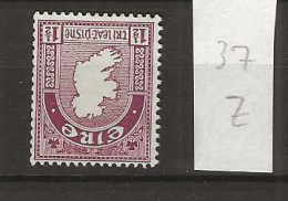 1940 MNH Ireland  Mi 73 Z Inverted Watermark, Postfris** - Unused Stamps