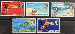 Antigua, 1968, Mi 192-196, Tourism, Limbo-dancing (2x), 5v, MNH - Danse