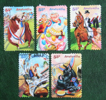 Come To The Show Horse Cow Self Adhesive 2010 Mi 3359-3363 Yv 3244 Used Gebruikt Oblitere Australia Australien Australie - Used Stamps