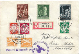 DZG080 / DANZIG - Interessante Frankaturkombination 18.9.1939 Mit Mi.Nr. 290x, 292x, 294x, 679 (2x) Etc. - Brieven En Documenten