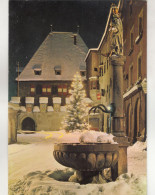 D5127) Weihnachtliches HALL In TIROL - Verschneiter Brunnen Säule U. Weihnachtsbaum - Schöne KLAPPKARTE - älter - Hall In Tirol
